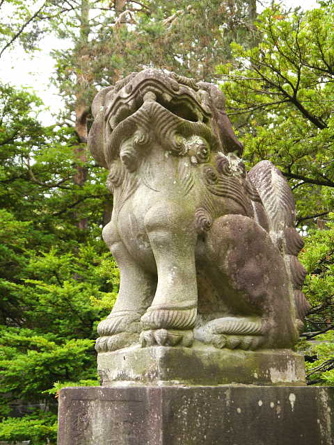 旭川　上川神社 狛犬 写真