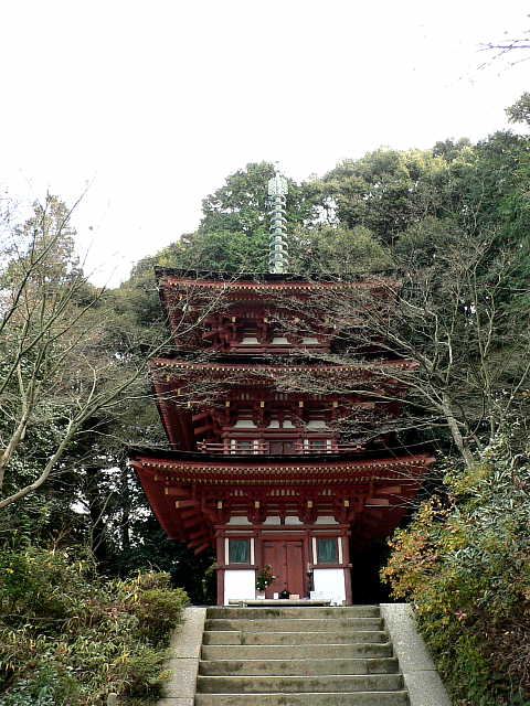浄瑠璃寺 三重塔 写真