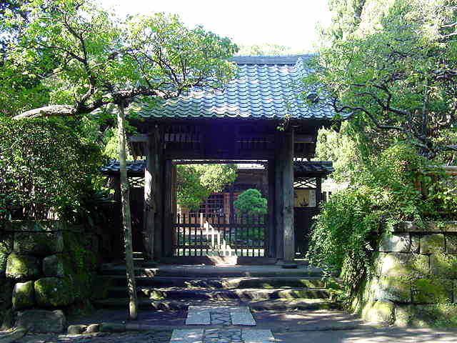 鎌倉五山　寿福寺　山門 写真