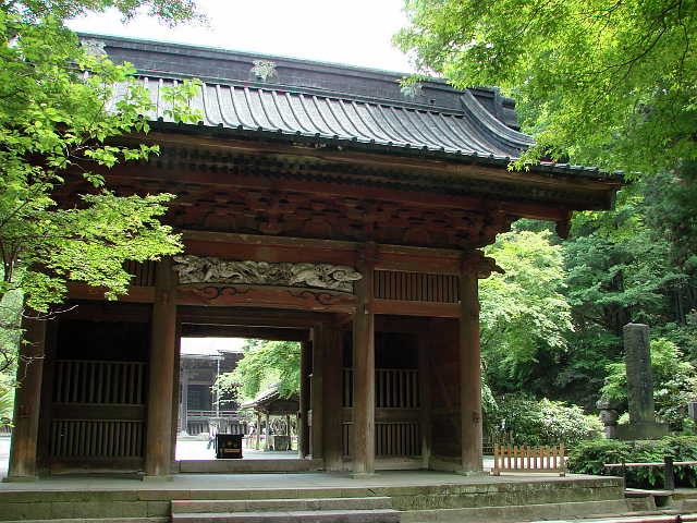 鎌倉 妙本寺 二天門 写真