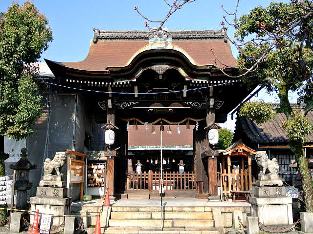 京都　六孫王神社 神門 写真