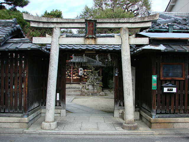 京都　幸神社 鳥居