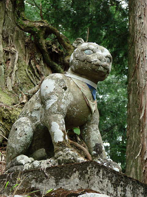 三峯神社 狛犬 写真