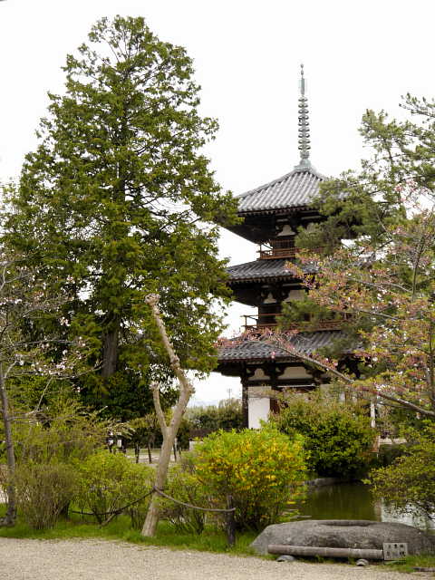 法起寺 三重塔 写真