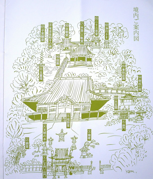 妙法寺 境内図